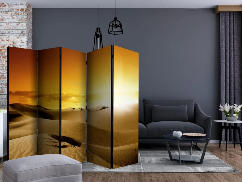 Parawan 5-częściowy - Marsz wielbłądów II [Room Dividers]