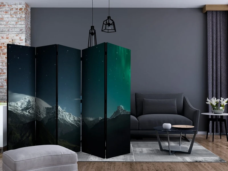 Parawan 5-częściowy - Zorza polarna II [Room Dividers]