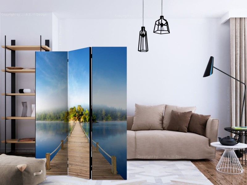 Parawan 3-częściowy - Tajemnicza wyspa [Room Dividers]