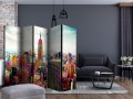 Parawan 5-częściowy - Colors of New York City II [Room Dividers]