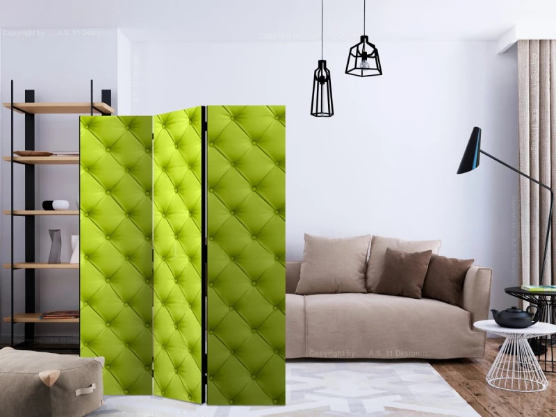 Parawan 3-częściowy - Limonkowe odprężenie [Room Dividers]