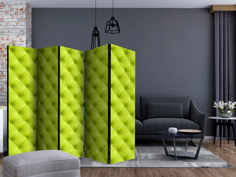 Parawan 5-częściowy - Limonkowe odprężenie II [Room Dividers]