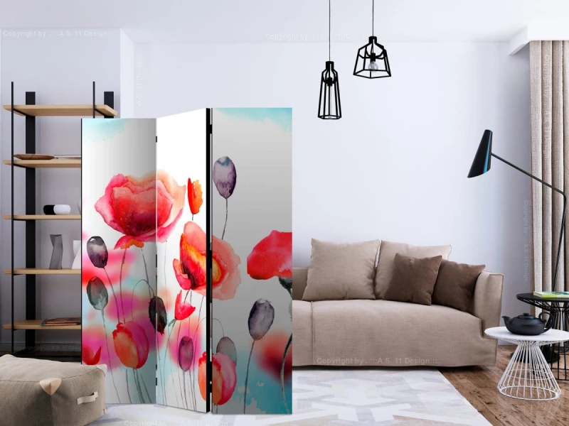 Parawan 3-częściowy - Kołysane wiatrem [Room Dividers]