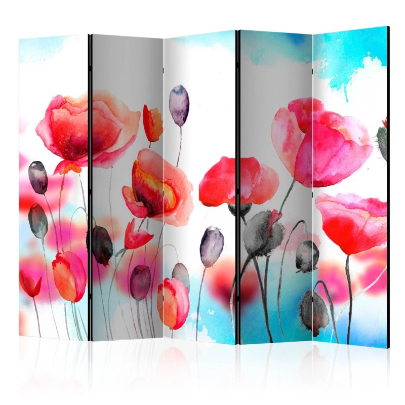 Parawan 5-częściowy - Kołysane wiatrem II [Room Dividers]