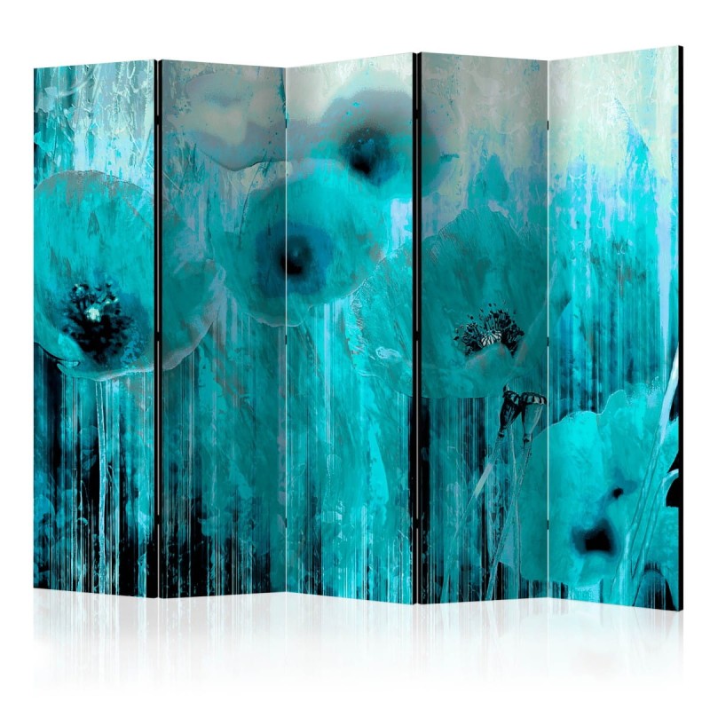 Parawan 5-częściowy - Turkusowe szaleństwo II [Room Dividers]