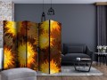 Parawan 5-częściowy - Taniec słoneczników II [Room Dividers]