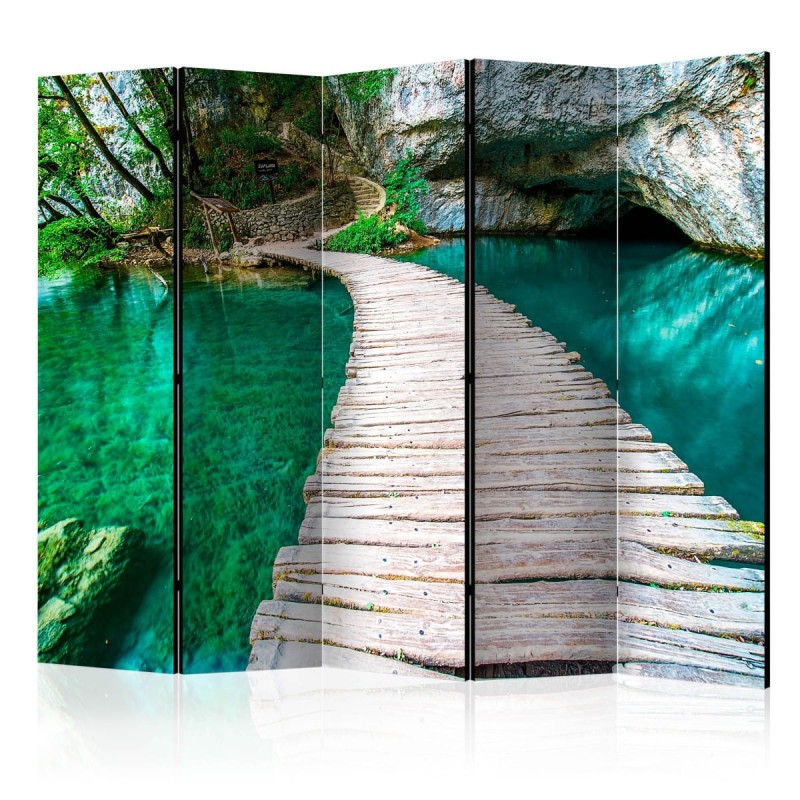 Parawan 5-częściowy - Park Narodowy, Jeziora Plitwickie, Chorwacja II [Room Dividers]