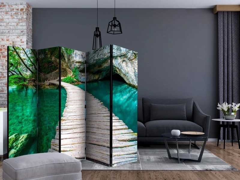 Parawan 5-częściowy - Park Narodowy, Jeziora Plitwickie, Chorwacja II [Room Dividers]