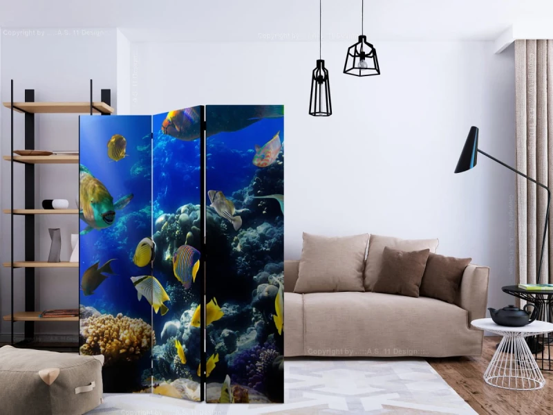 Parawan 3-częściowy - Podwodna przygoda [Room Dividers]