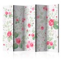 Parawan 5-częściowy - Różane przyjemności II [Room Dividers]