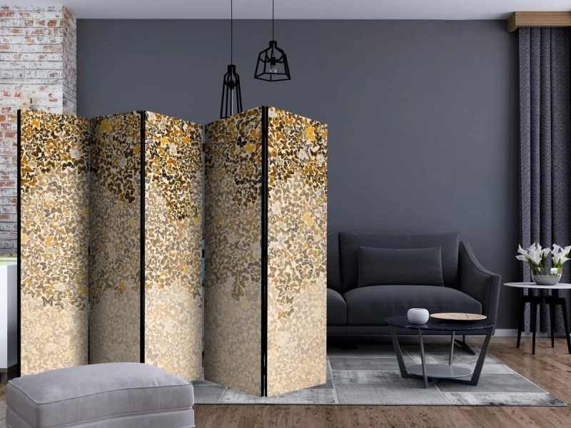 Parawan 5-częściowy - Sztuka i motyle II [Room Dividers]