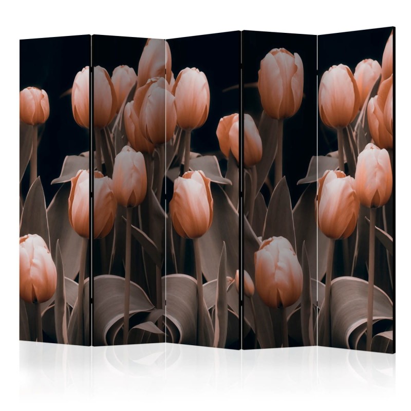 Parawan 5-częściowy - Ladies among the flowers II [Room Dividers]