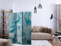 Parawan 3-częściowy - Azalia (niebieski) [Room Dividers]