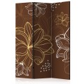 Parawan 3-częściowy - Autumnal flora [Room Dividers]