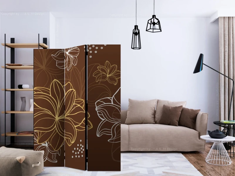 Parawan 3-częściowy - Autumnal flora [Room Dividers]