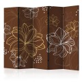 Parawan 5-częściowy - Autumnal flora II [Room Dividers]