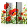 Parawan 5-częściowy - Country poppies II [Room Dividers]