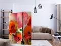 Parawan 3-częściowy - Aksamitne maki [Room Dividers]