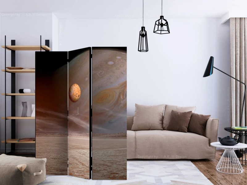 Parawan 3-częściowy - Mała i duża planeta [Room Dividers]