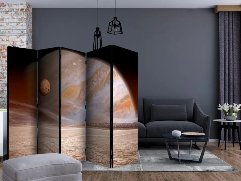 Parawan 5-częściowy - Mała i duża planeta II [Room Dividers]