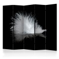 Parawan 5-częściowy - White feather II [Room Dividers]