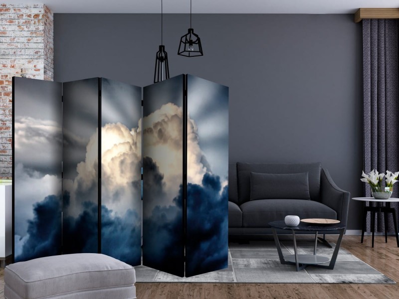Parawan 5-częściowy - Promienie na niebie II [Room Dividers]