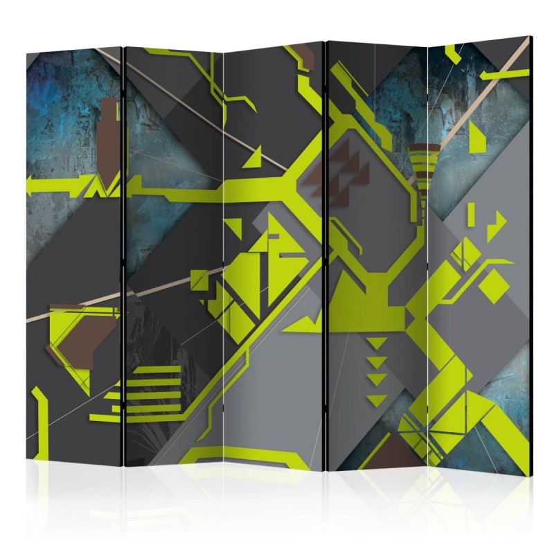 Parawan 5-częściowy - Dynamiczne ścieżki II [Room Dividers]