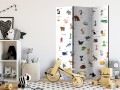 Parawan 3-częściowy - zwierzęta (dla dzieci) [Room Dividers]