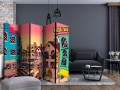Parawan 5-częściowy - Morning in a city II [Room Dividers]