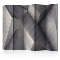 Parawan 5-częściowy - Abstrakcyjne betonowe bloki II [Room Dividers]