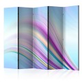 Parawan 5-częściowy - Rainbow abstract background II [Room Dividers]
