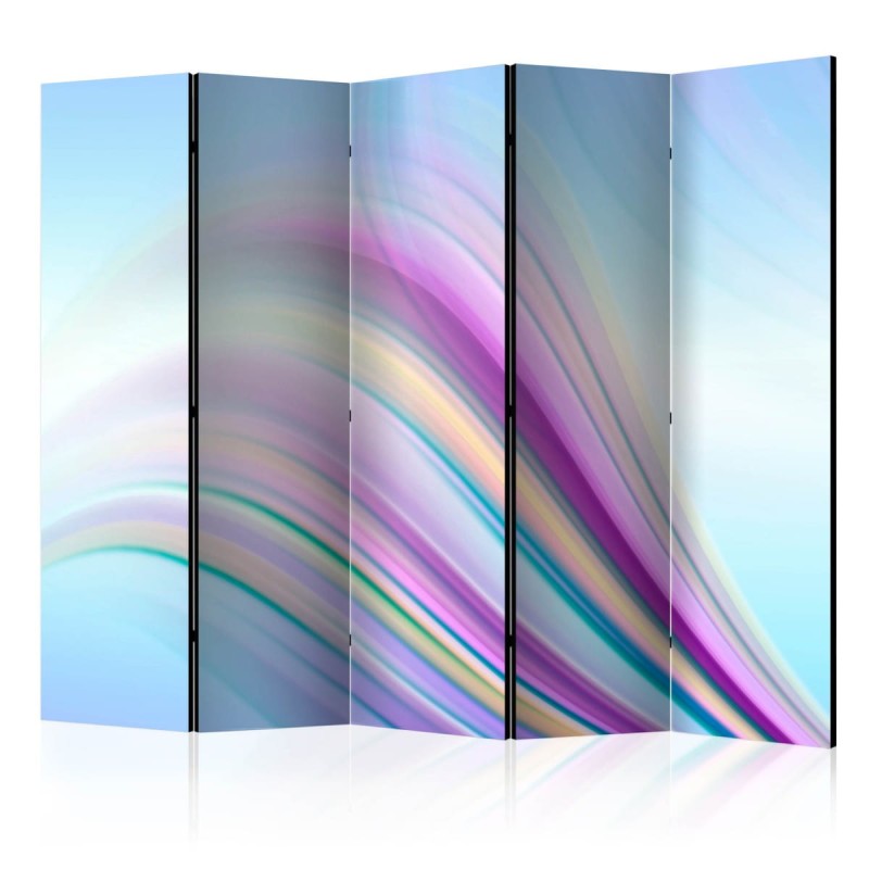 Parawan 5-częściowy - Rainbow abstract background II [Room Dividers]