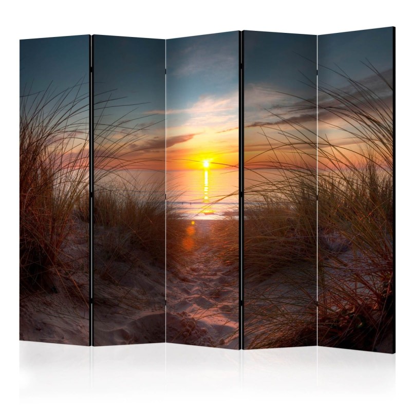 Parawan 5-częściowy - Zachód słońca nad Oceanem Atlantyckim II [Room Dividers]
