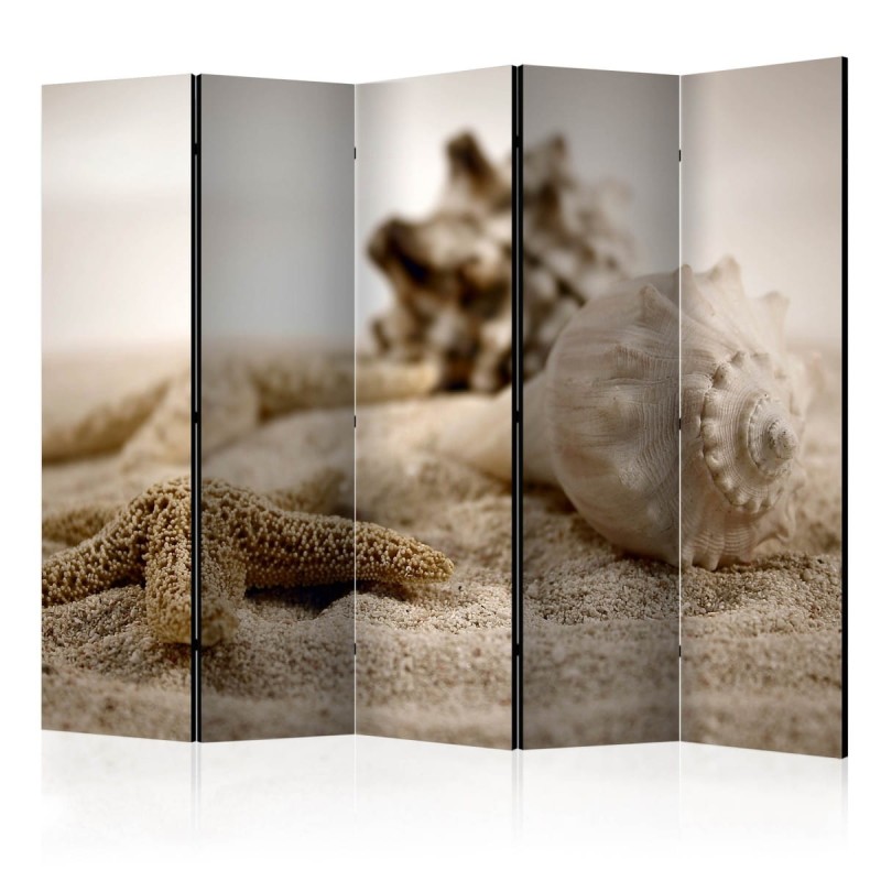 Parawan 5-częściowy - Plaża i muszelka II [Room Dividers]