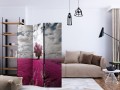 Parawan 3-częściowy - Łąka w kolorze fuksji [Room Dividers]