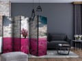 Parawan 5-częściowy - Łąka w kolorze fuksji II [Room Dividers]