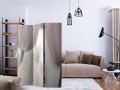 Parawan 3-częściowy - Tulips fine art - black and white [Room Dividers]