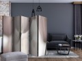 Parawan 5-częściowy - Tulips fine art - black and white II [Room Dividers]