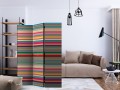 Parawan 3-częściowy - Stonowane paski [Room Dividers]