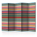 Parawan 5-częściowy - Stonowane paski II [Room Dividers]