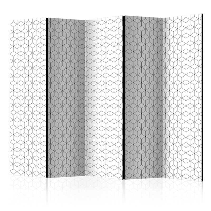 Parawan 5-częściowy - Kostki - tekstura II [Room Dividers]