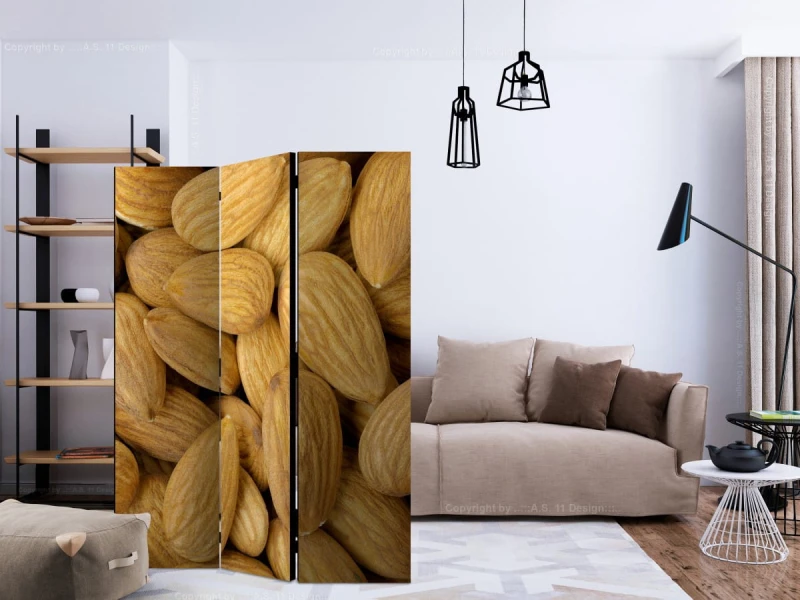 Parawan 3-częściowy - Tasty almonds [Room Dividers]