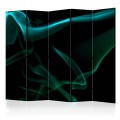 Parawan 5-częściowy - Falujący niebieski dym II [Room Dividers]