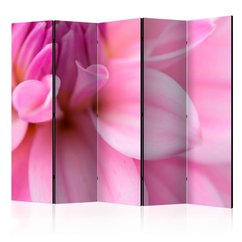 Parawan 5-częściowy - Kwiatowe płatki - dalia II [Room Dividers]