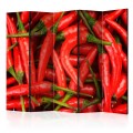 Parawan 5-częściowy - papryka chili - tło II [Room Dividers]