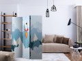 Parawan 3-częściowy - Rakieta w chmurach [Room Dividers]