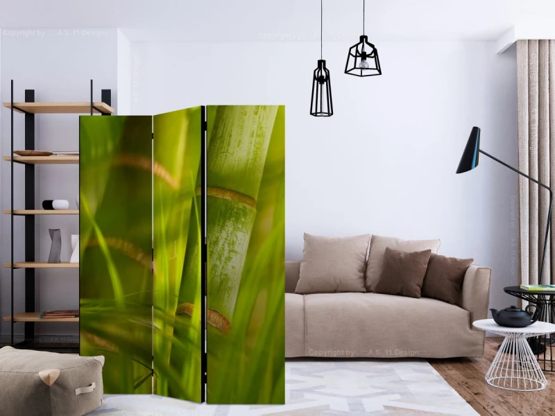 Parawan 3-częściowy - bambus - natura zen [Room Dividers]