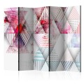 Parawan 5-częściowy - Świat trójkątów II [Room Dividers]
