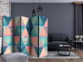 Parawan 5-częściowy - Orientalne trójkąty II [Room Dividers]