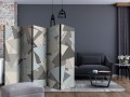 Parawan 5-częściowy - Geometryczna układanka II [Room Dividers]